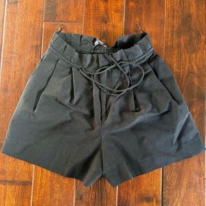 ZARA BLACK PAPERBAG SHORTS